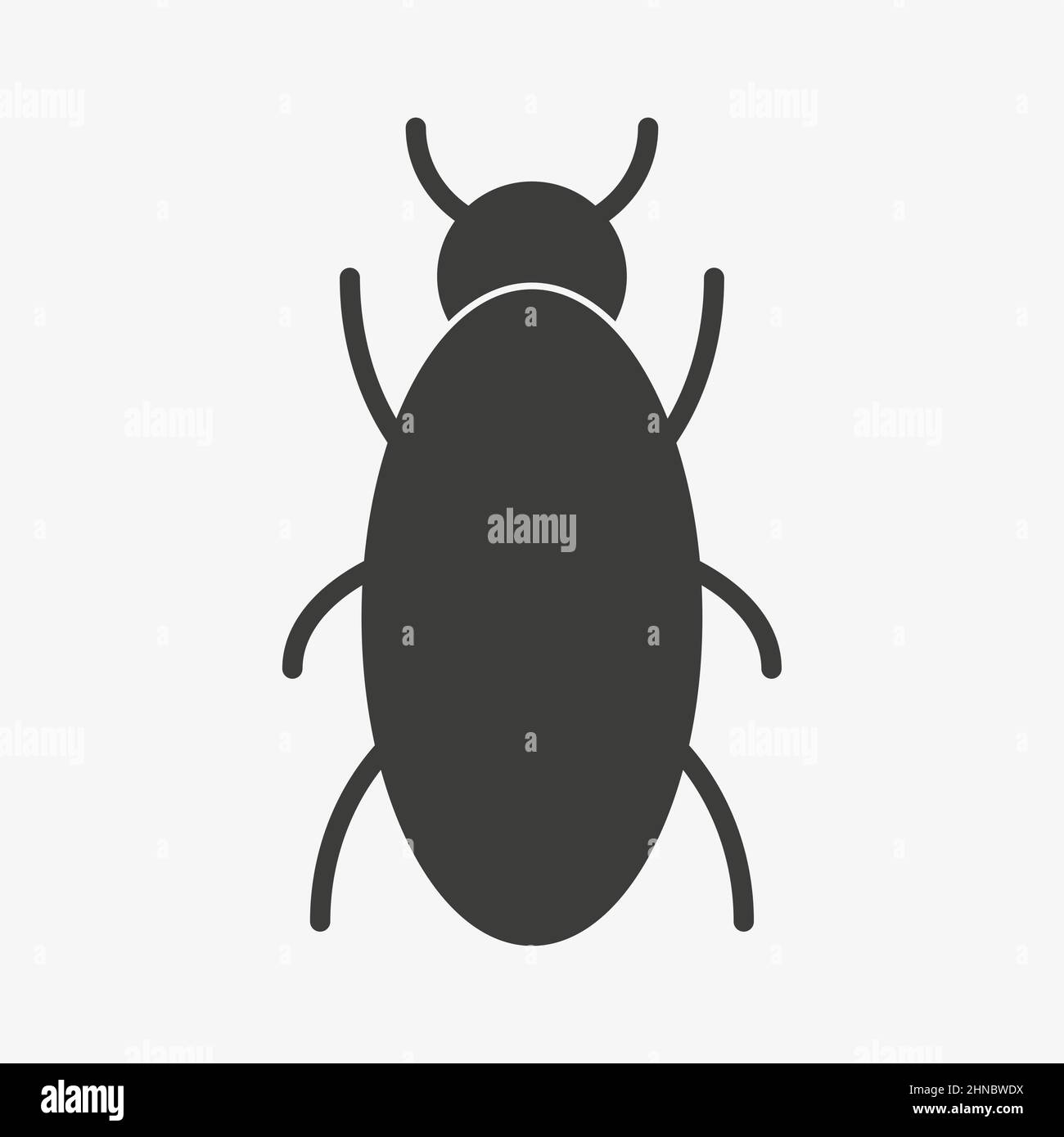 Bug vector icon on white background. Insect sign Stock Vector Image ...