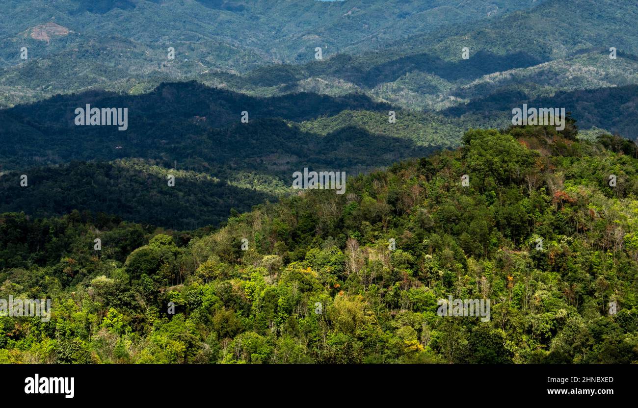 Jalan Ranau Landscape from road 22 Jalan Tamparuli-Ranau, Tamparuli Tuaran Sabah ...