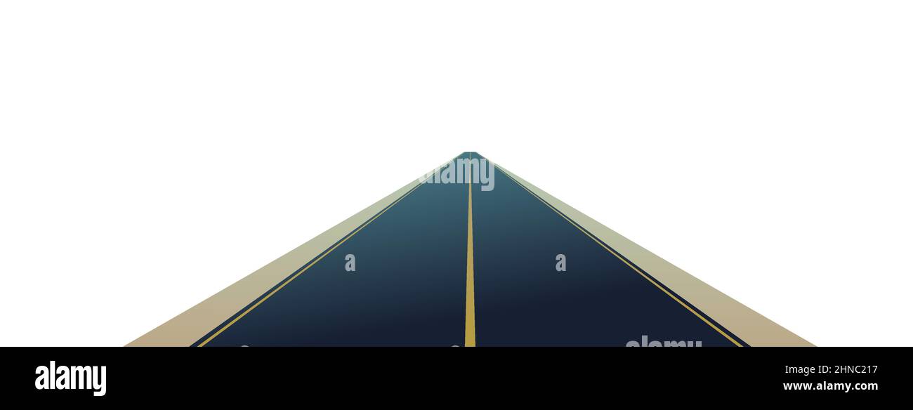 Long distance pathway Stock Vector Images - Alamy