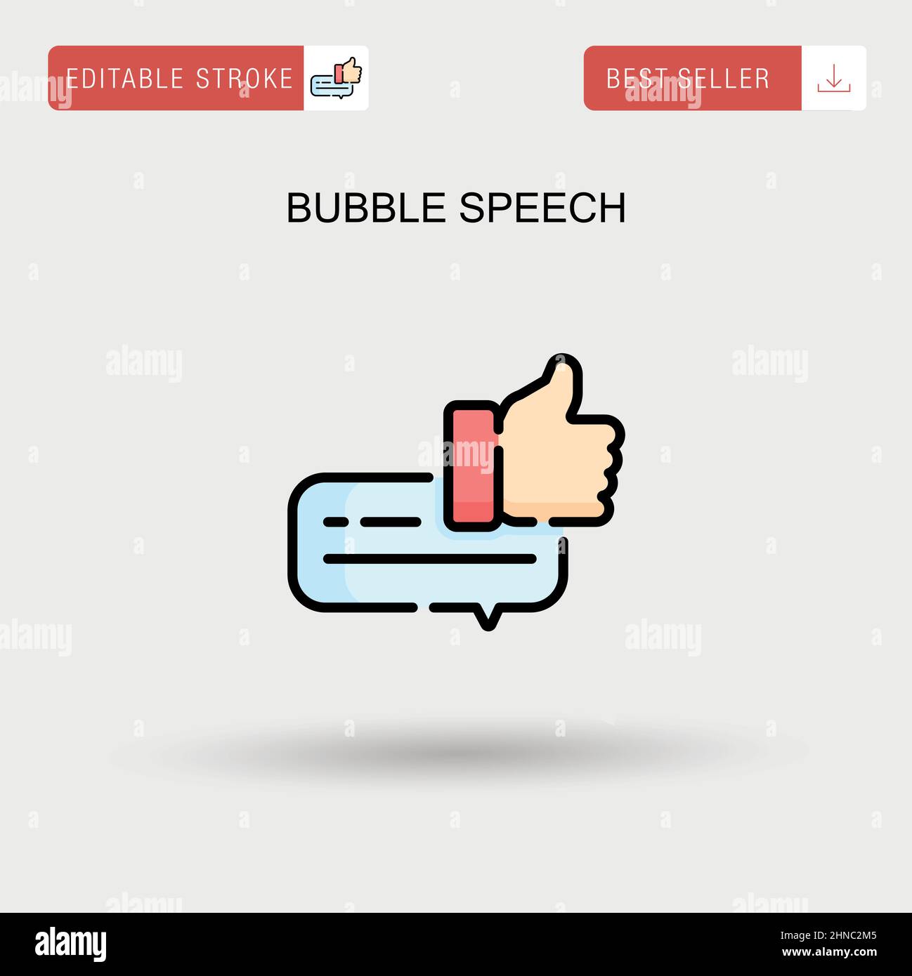 Bubble speech Simple vector icon Stock Vector Image & Art - Alamy