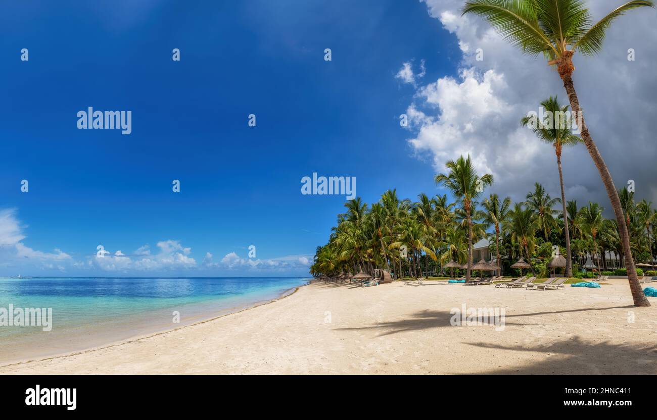 Tropical resort view hi-res stock photography and images - Alamy