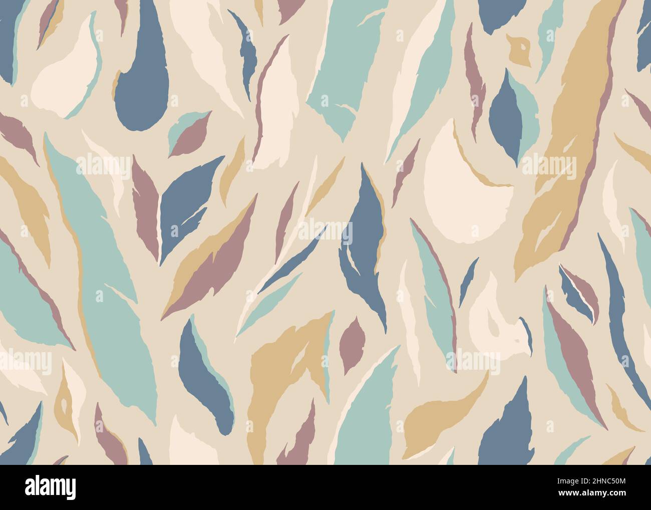 Exotic jungle plants pattern. Contemporary floral seamless pattern. Vector illustration background. Stock Vector