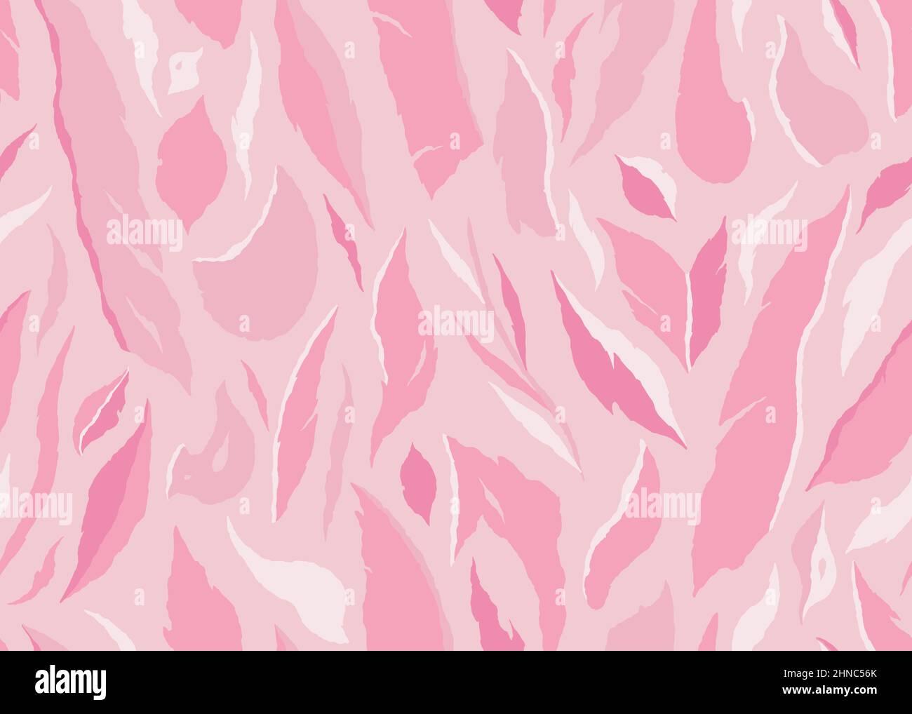 Pink Exotic jungle plants pattern. Contemporary floral seamless pattern. Vector illustration background. Stock Vector