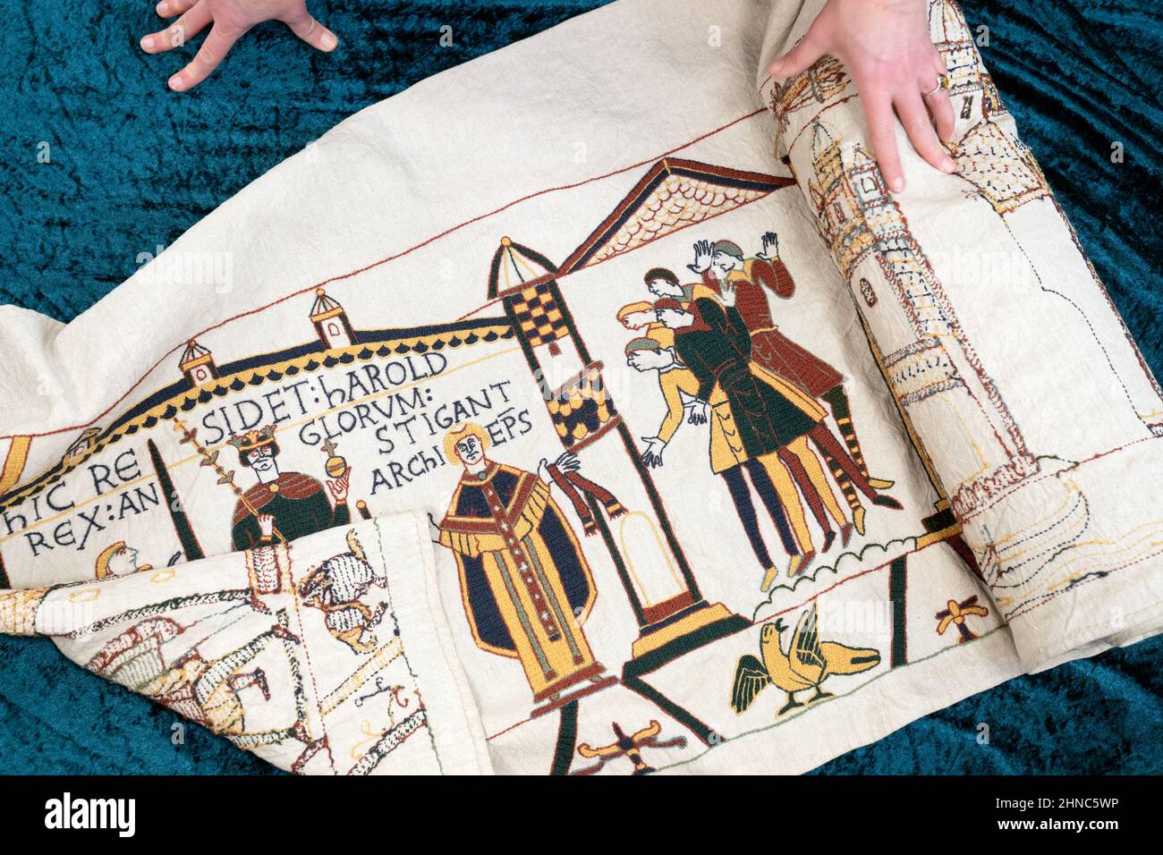 Close Up Detail Of Mia Hansson s Full size Replica Of The Bayeux 