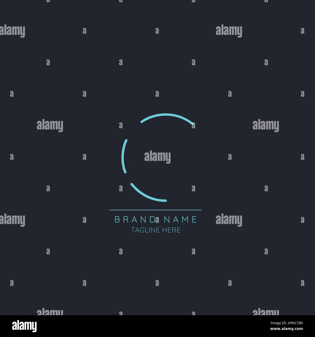 Modern creative minimal initial letter C Icon Vector logo template ...