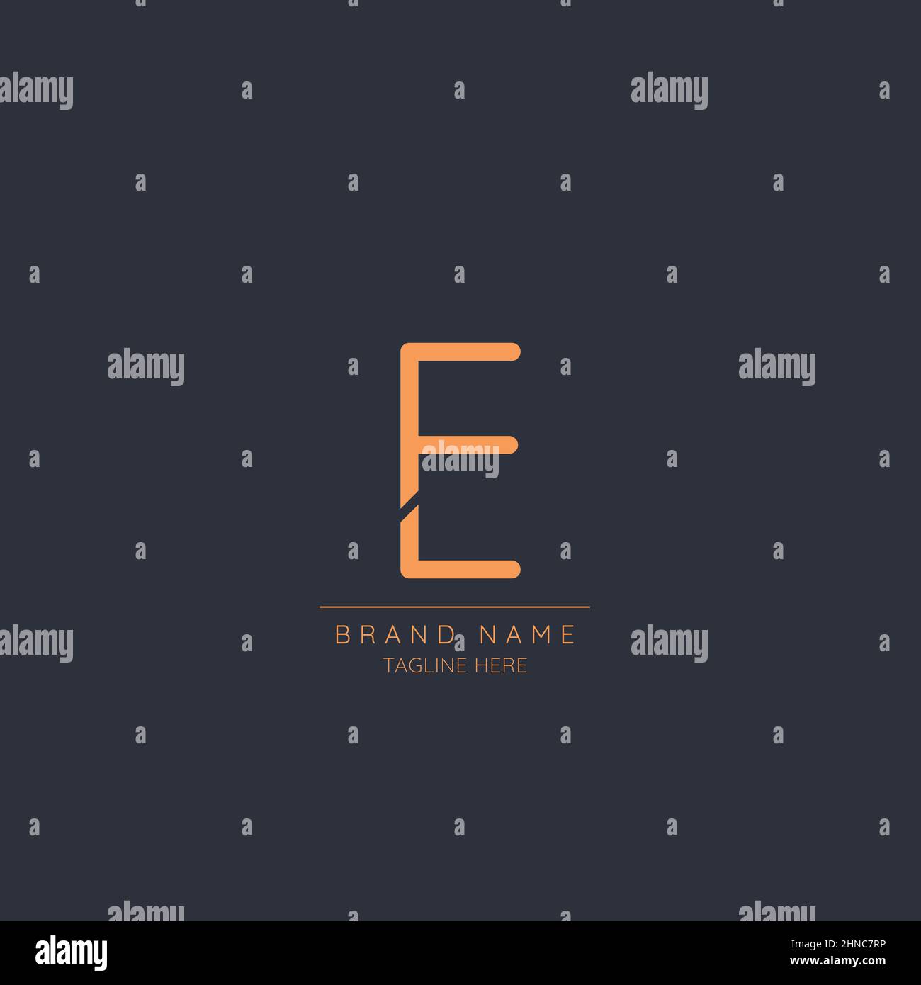 Modern creative minimal initial letter E Icon Vector logo template ...