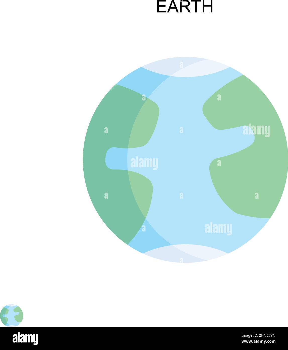 Earth Simple vector icon. Illustration symbol design template for web ...