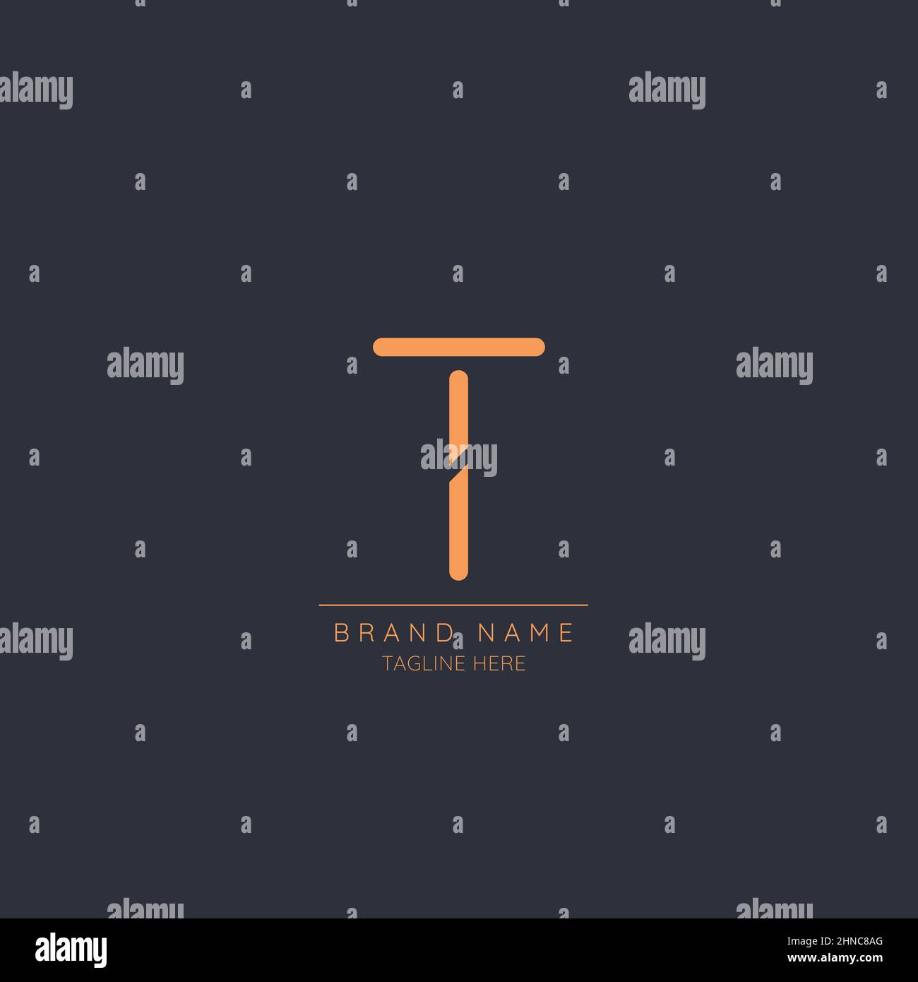 Modern creative minimal initial letter T Icon Vector logo template ...