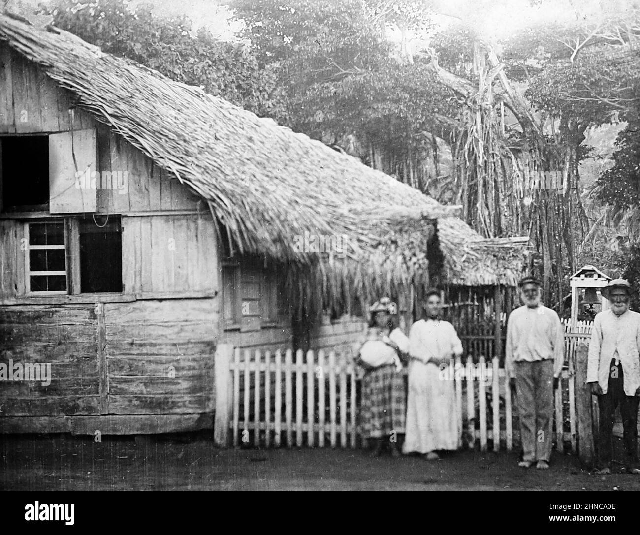 The Schoolhouse, Pitcairn Island, Victorian period Stock Photo