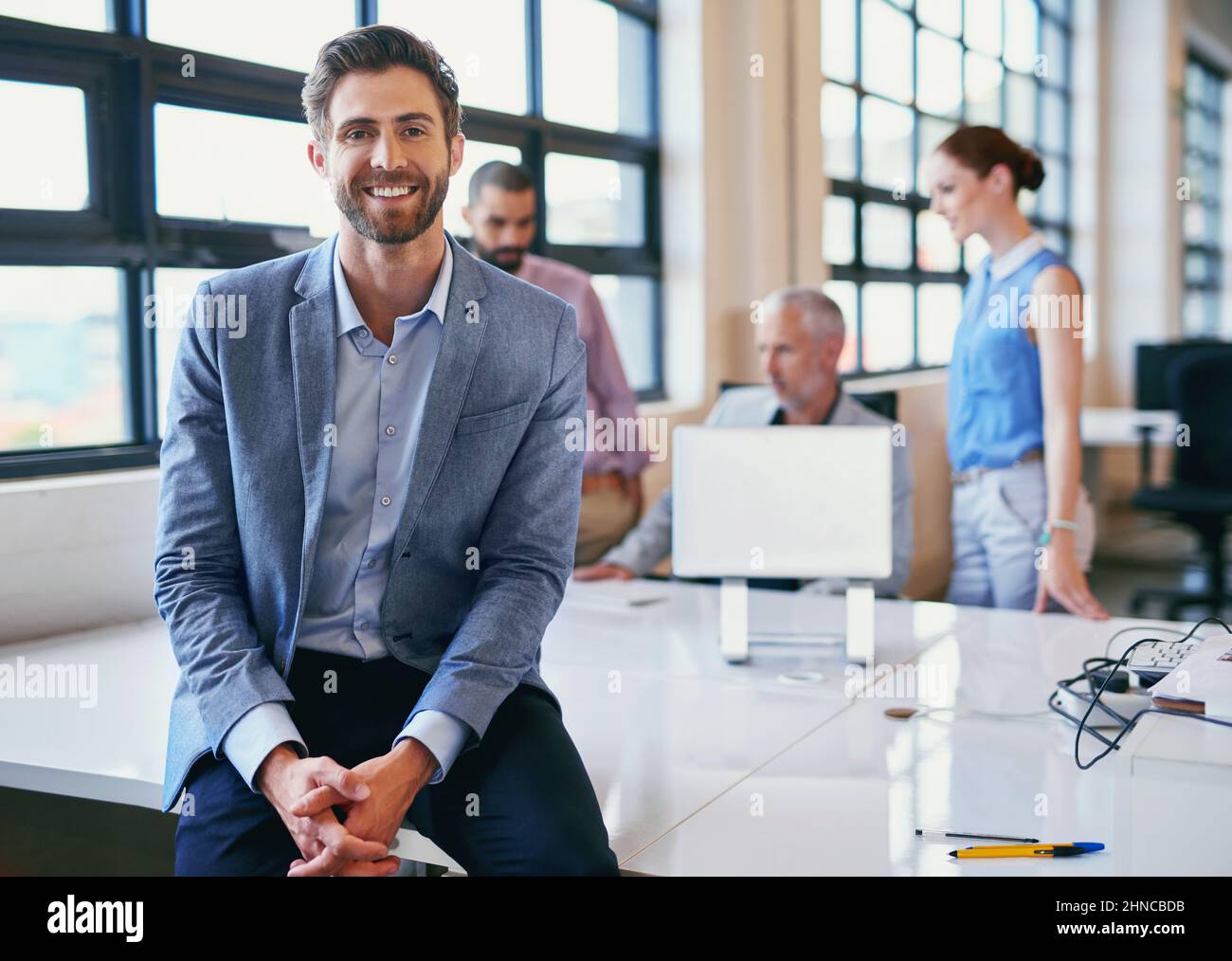 Hes the face of job satisfaction. Portrait of a confident businessman