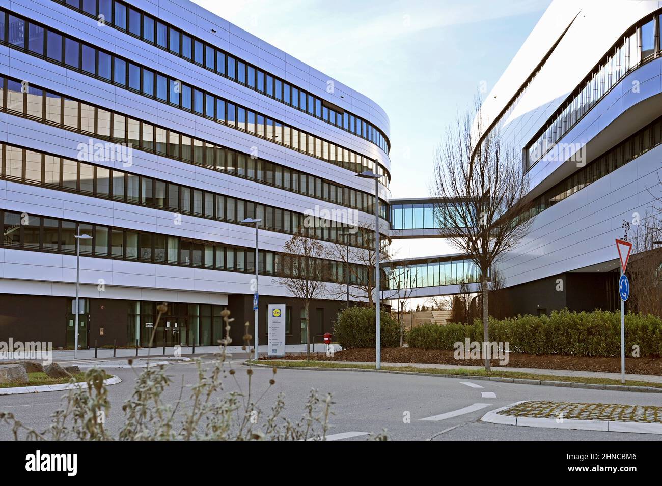 Neckarsulm, Deutschland. 13th Feb, 2022. LIDL corporate headquarters in
