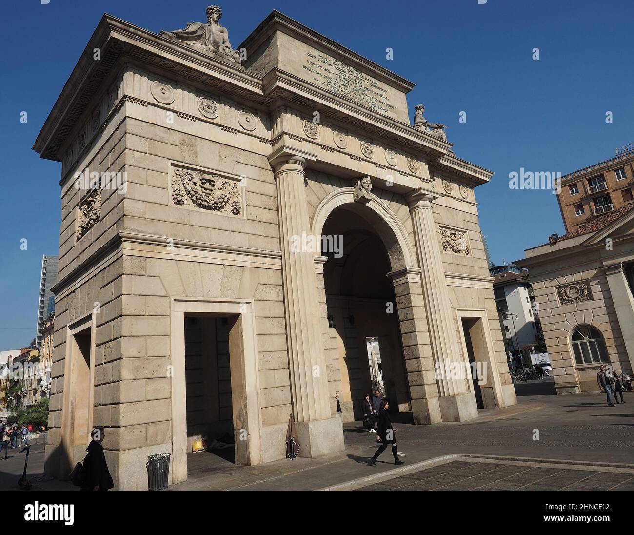 Europe, Italy, Lombardy, Milan, Corso Como , Porta Nuova  district,Porta Garibaldi Stock Photo