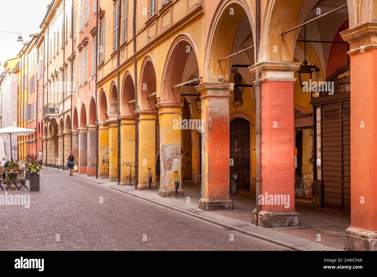 View of central Modena and the architecture of the city Stock Photo