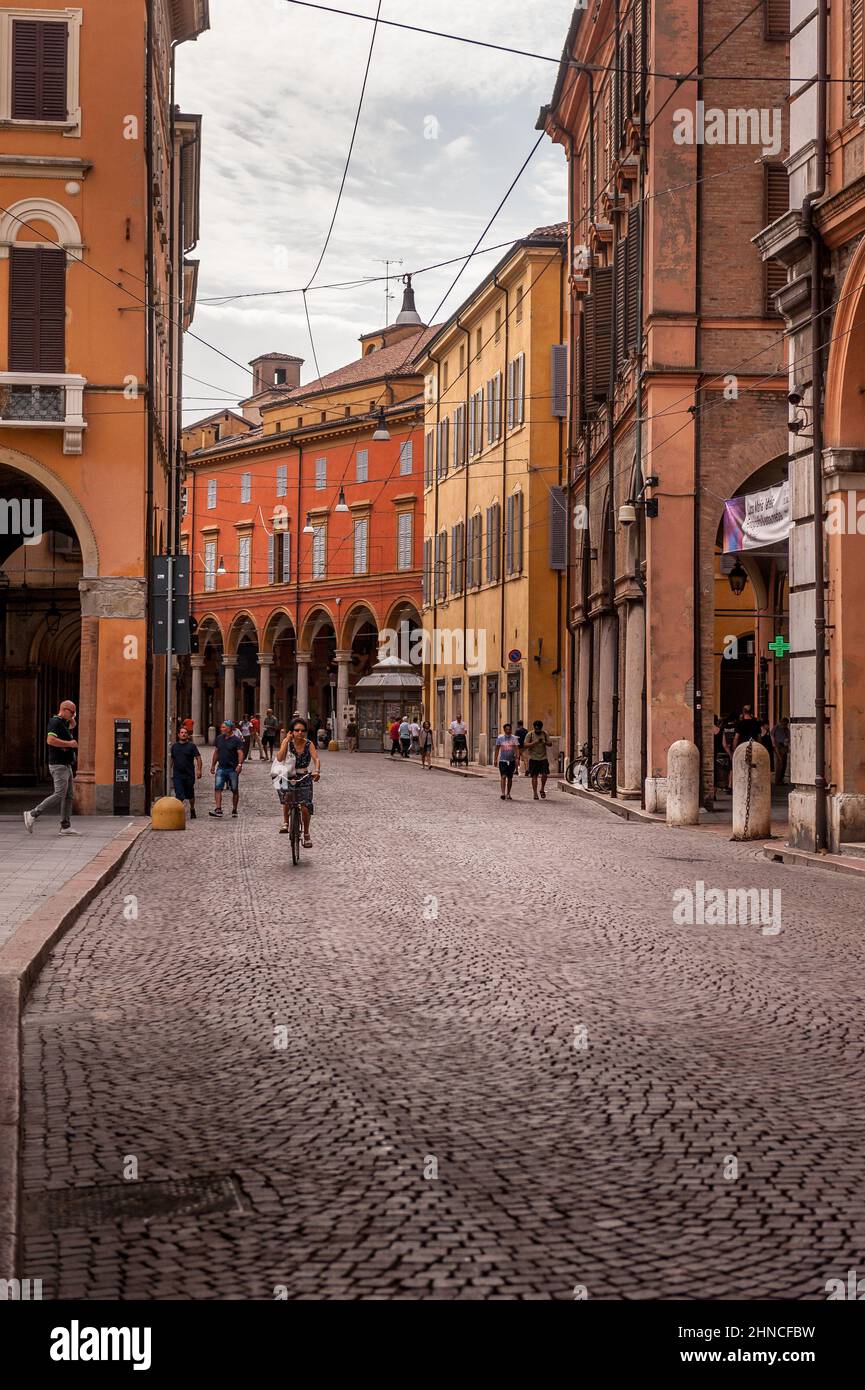 View of central Modena and the architecture of the city Stock Photo Alamy