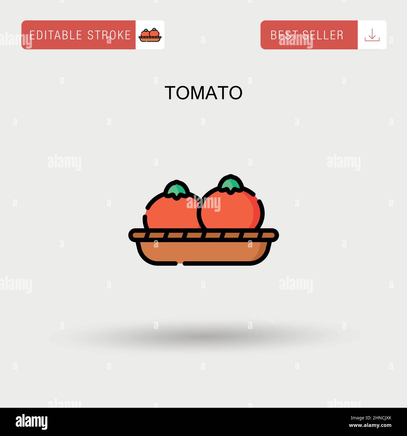 Tomato Simple vector icon Stock Vector Image & Art - Alamy