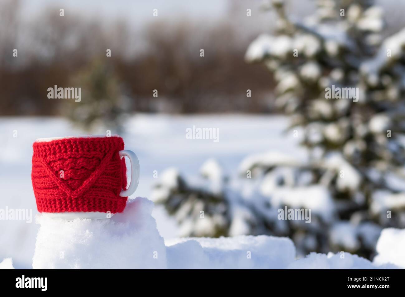 https://c8.alamy.com/comp/2HNCK2T/a-red-mug-with-a-hot-drink-on-a-snowdrift-on-a-frosty-sunny-winter-day-in-the-forest-against-the-backdrop-of-snow-covered-fir-trees-landscape-select-2HNCK2T.jpg