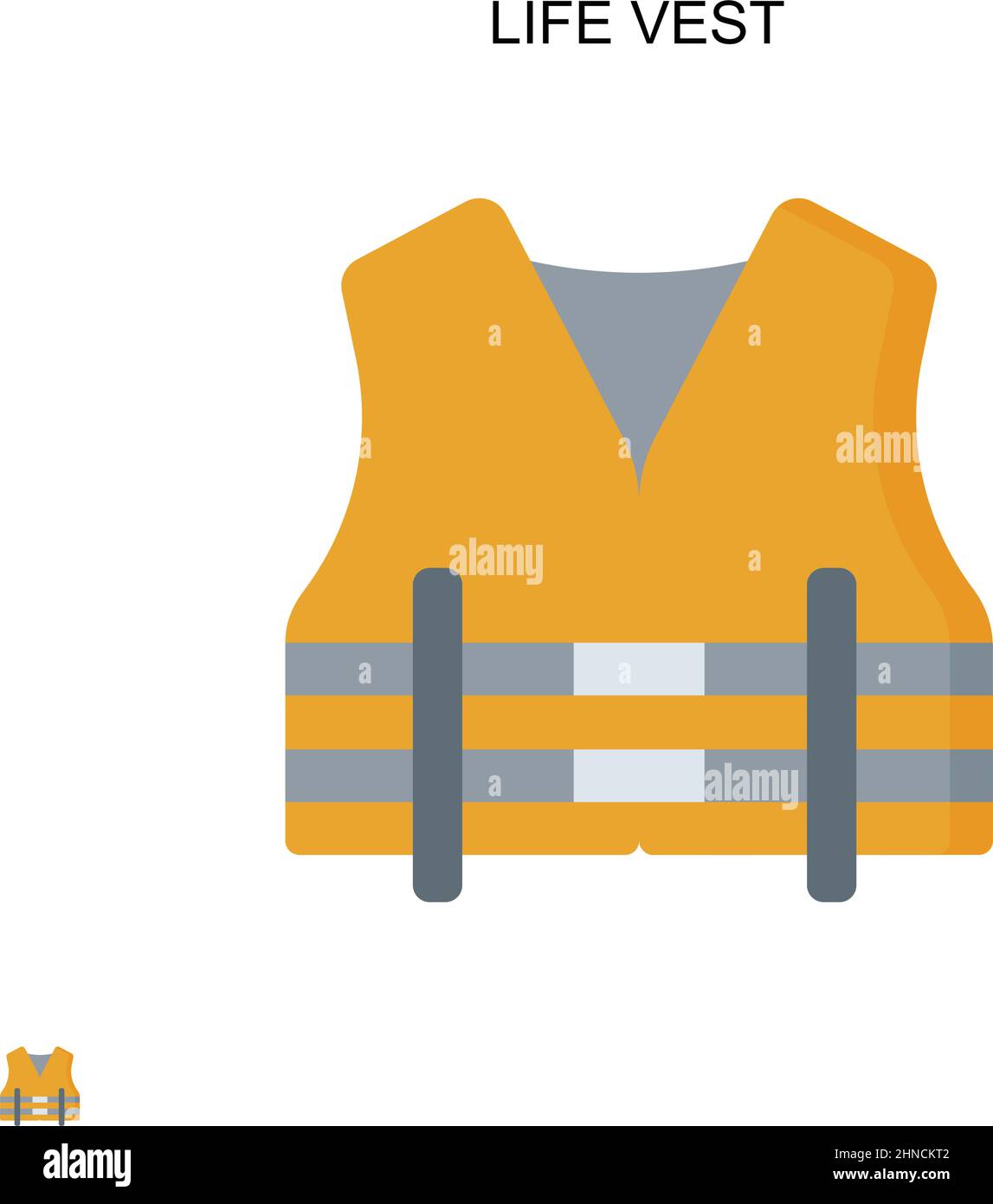 Life vest Simple vector icon. Illustration symbol design template for