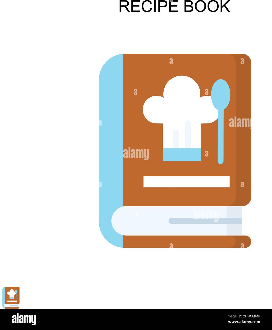 Recipe book Simple vector icon. Illustration symbol design template for
