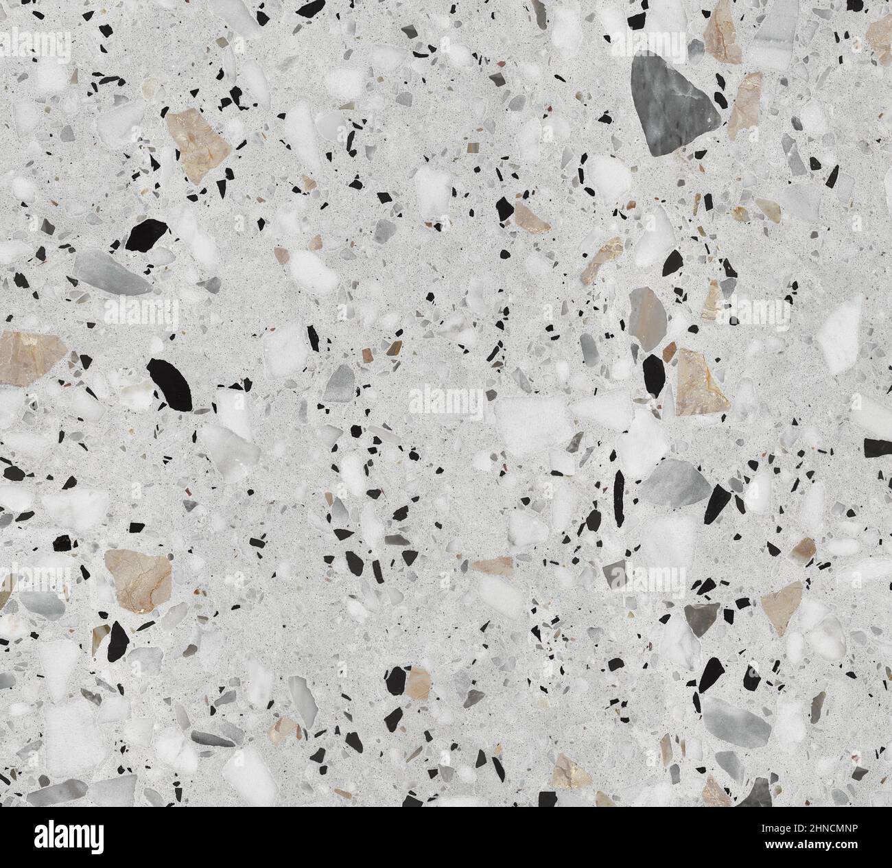 Terrazzo marble flooring seamless texture. Natural stones, granite