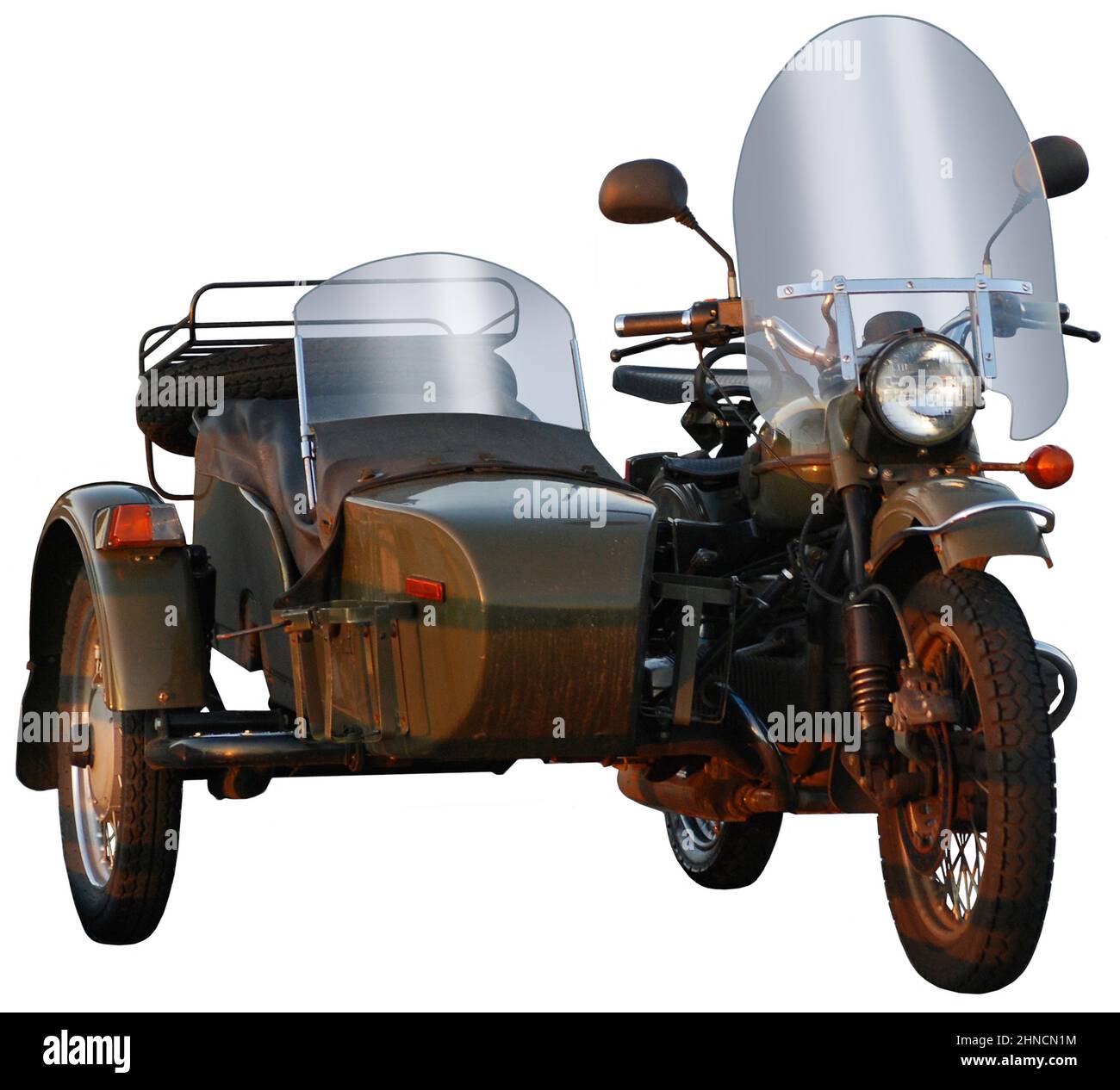 2009 Ural-T Sidecar Motorcycle Stock Photo