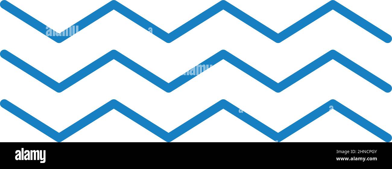 Blue zig zag lines. Simple geometric motif Stock Vector Image & Art Alamy
