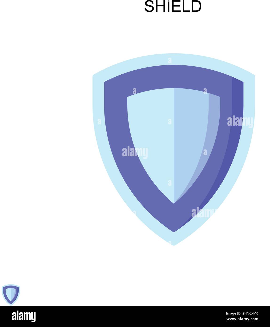 Shield Simple vector icon. Illustration symbol design template for web ...