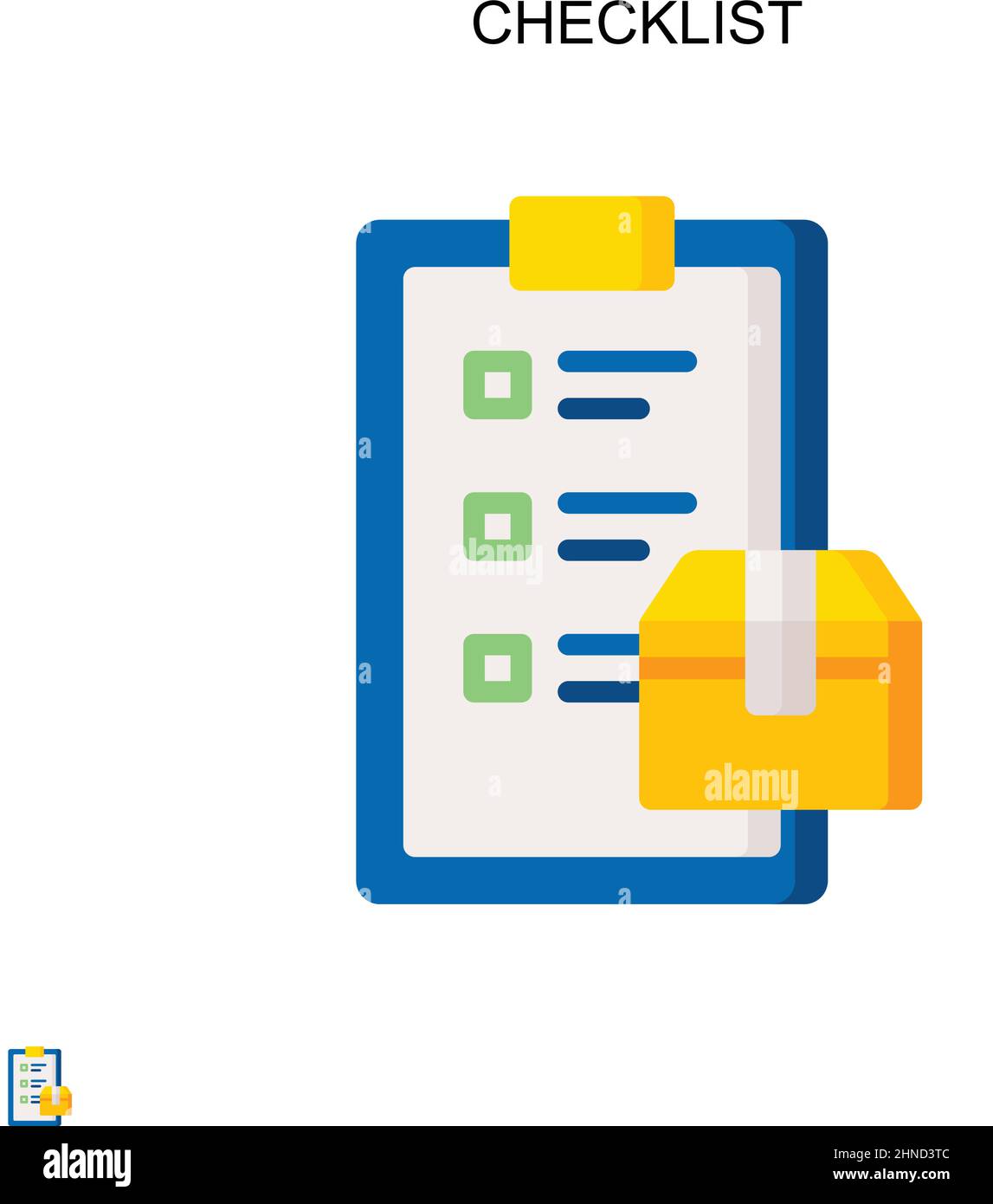 Checklist Simple vector icon. Illustration symbol design template for ...