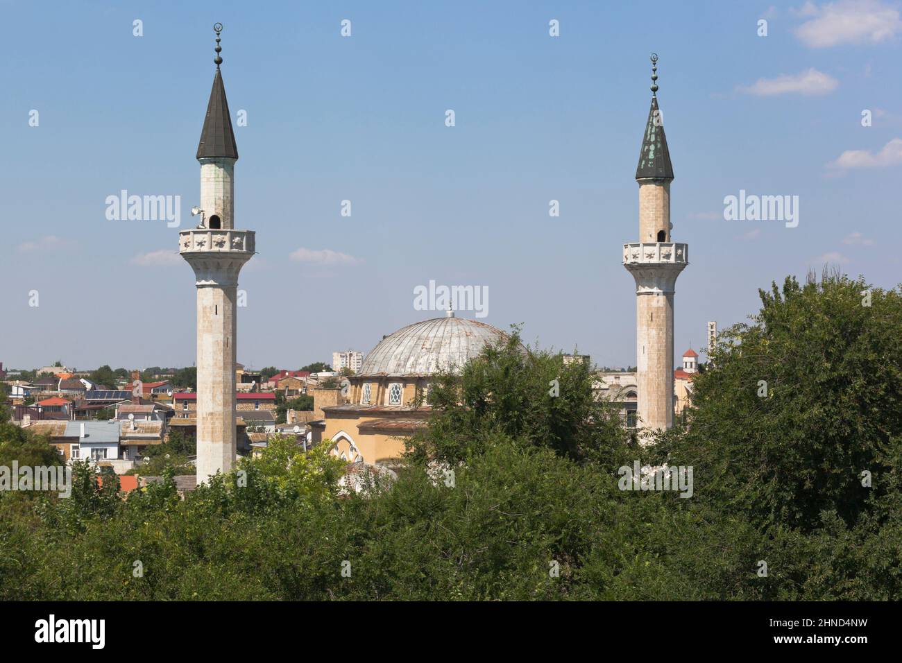 Cathedral mosque Juma-Jami in the city of Evpatoria, Crimea, Russia Stock Photo