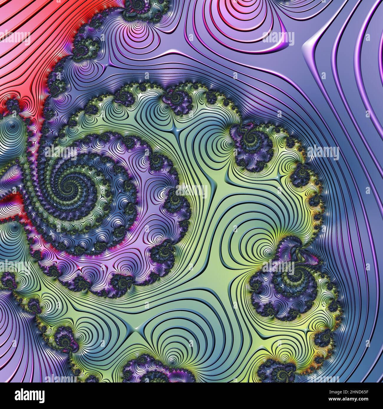 Abstract Computer generated Fractal design. A fractal is a never-ending ...