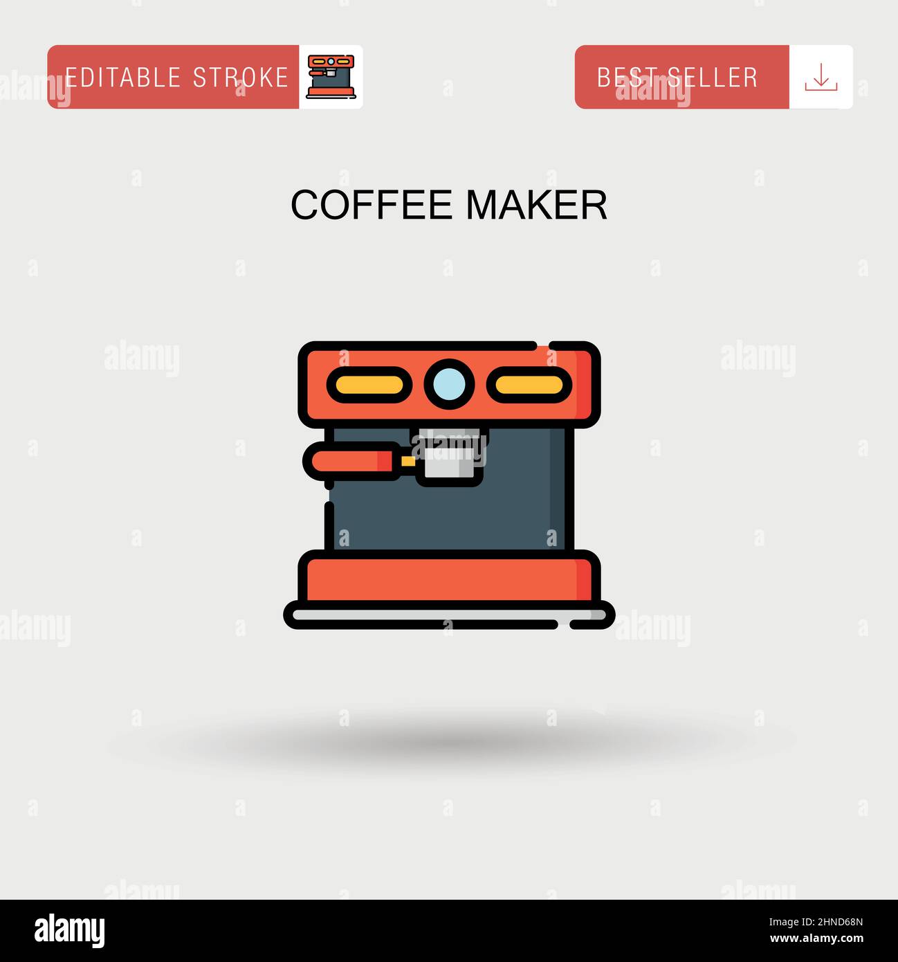 Coffee maker Simple vector icon Stock Vector Image & Art Alamy