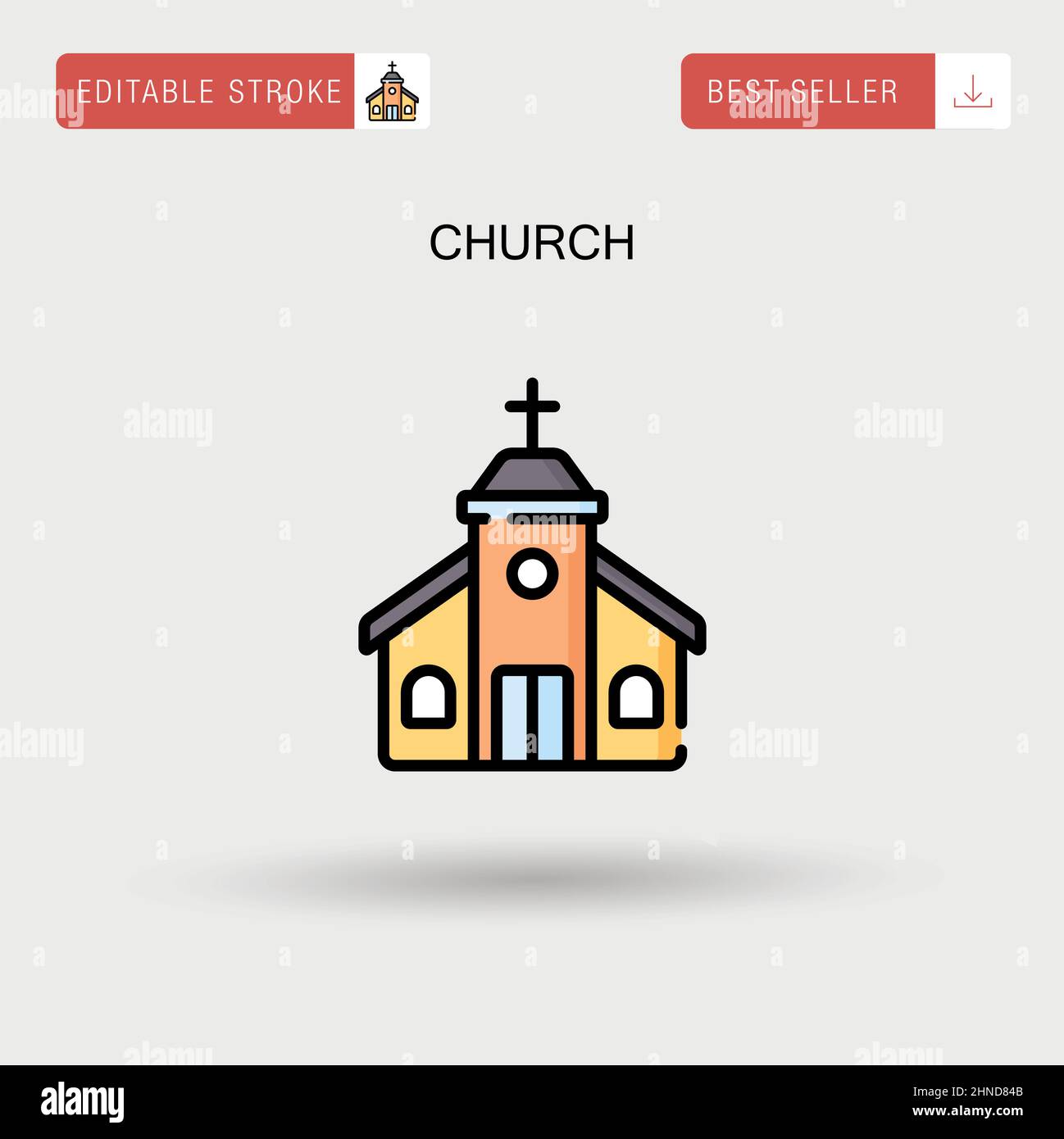 Normal church Stock Vector Images - Alamy