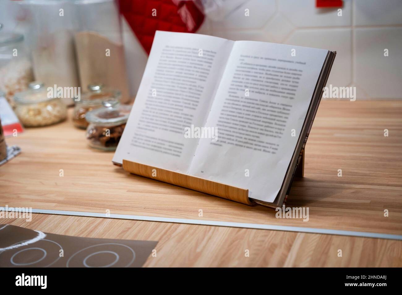 Open Blank Cook Book Hardback Books Stock Photo 523903315