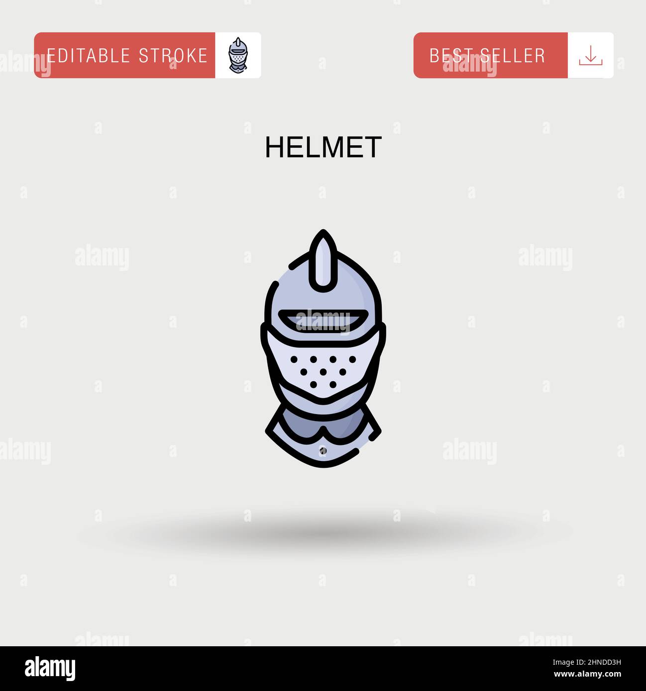 Helmet Simple vector icon Stock Vector Image & Art - Alamy