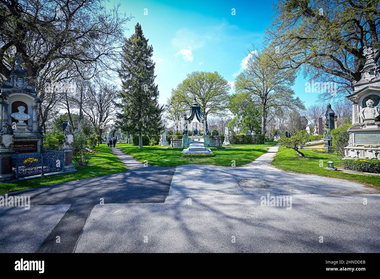 Vienna Central Cemetery Stock Photo Alamy