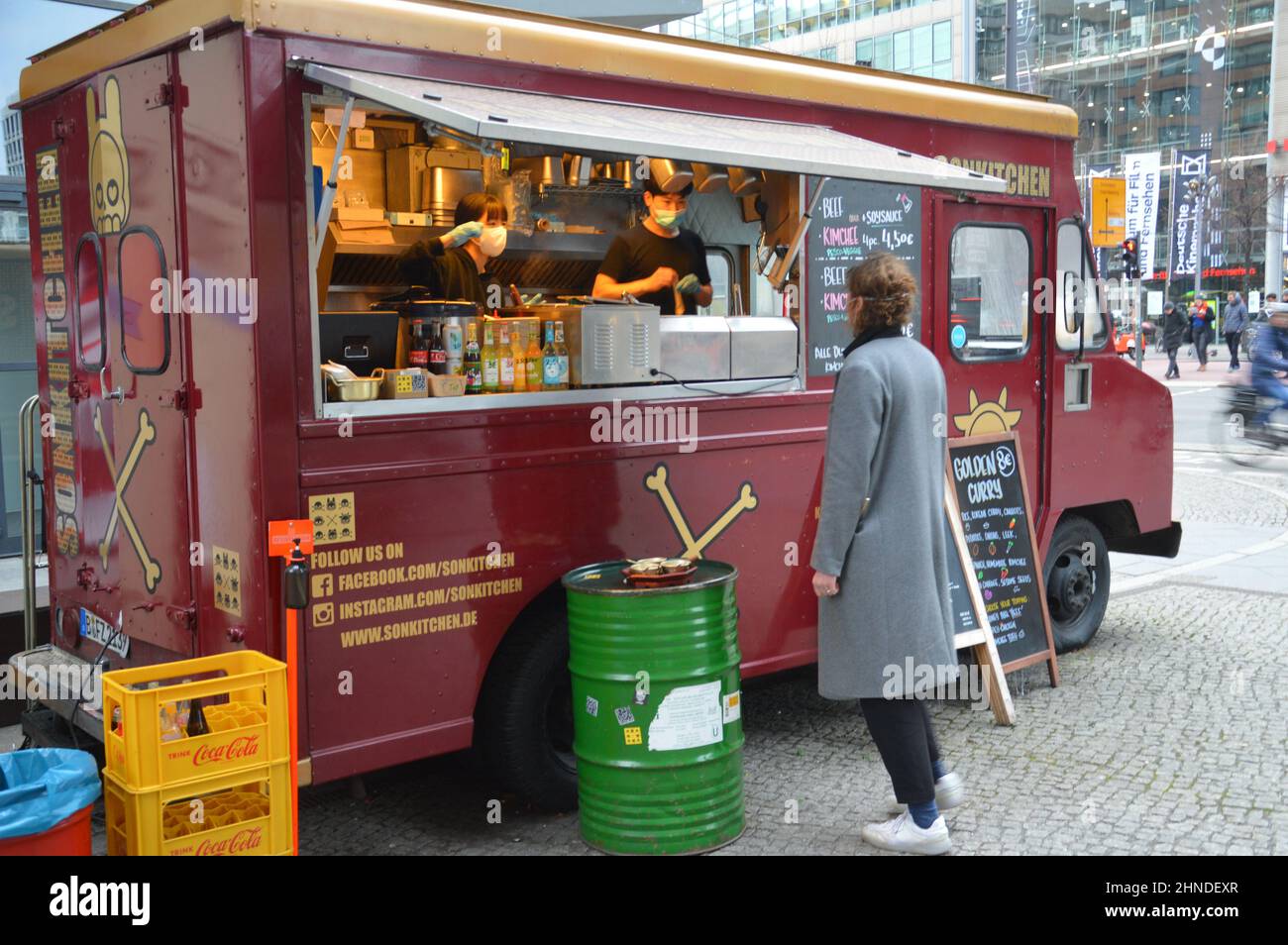Food trucks The Berlinale 72nd International Film Festival Berlin