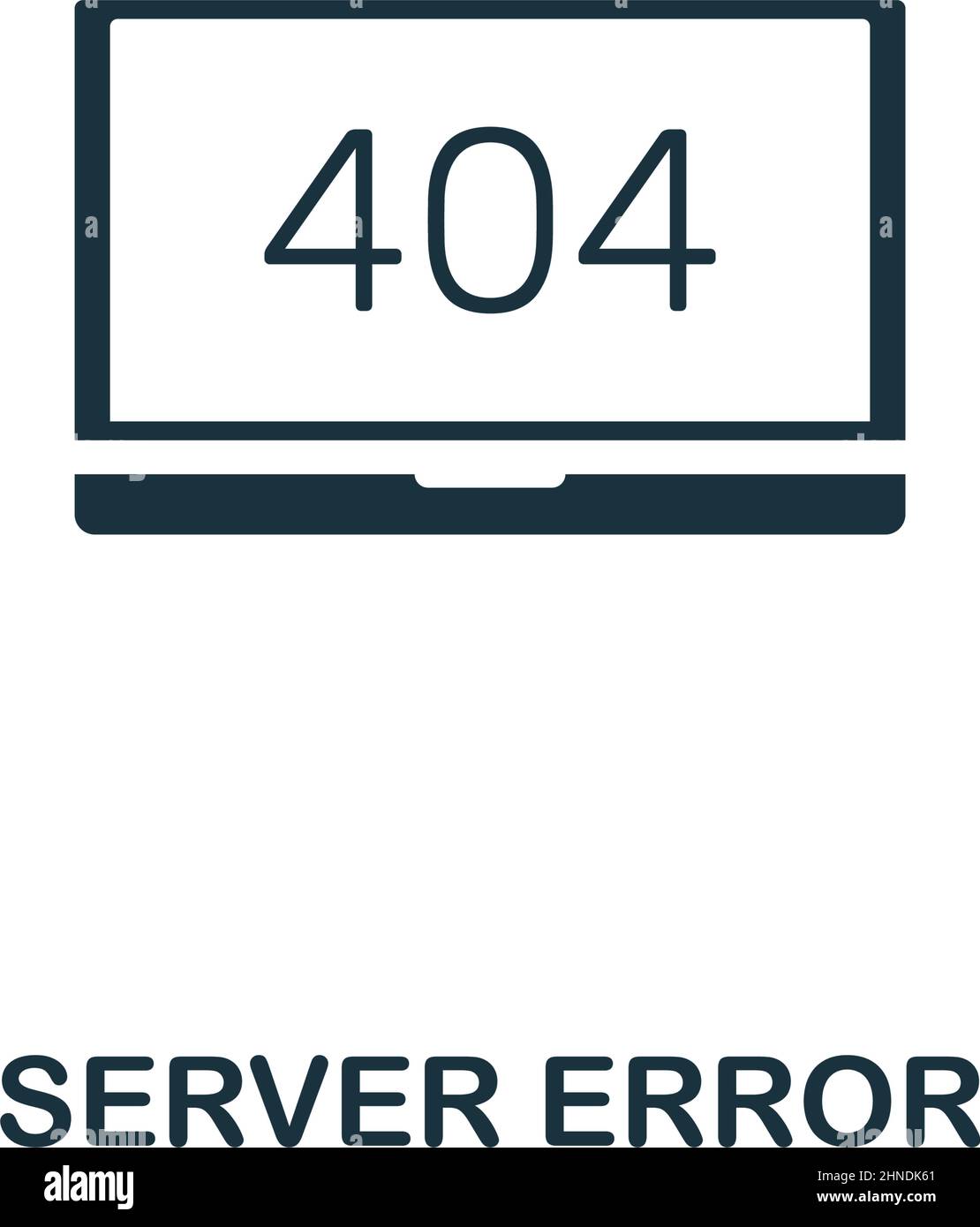 Server Error icon. Premium style design from web hosting icon collection. Pixel perfect Server Error icon for web design, apps, software, print usage Stock Vector