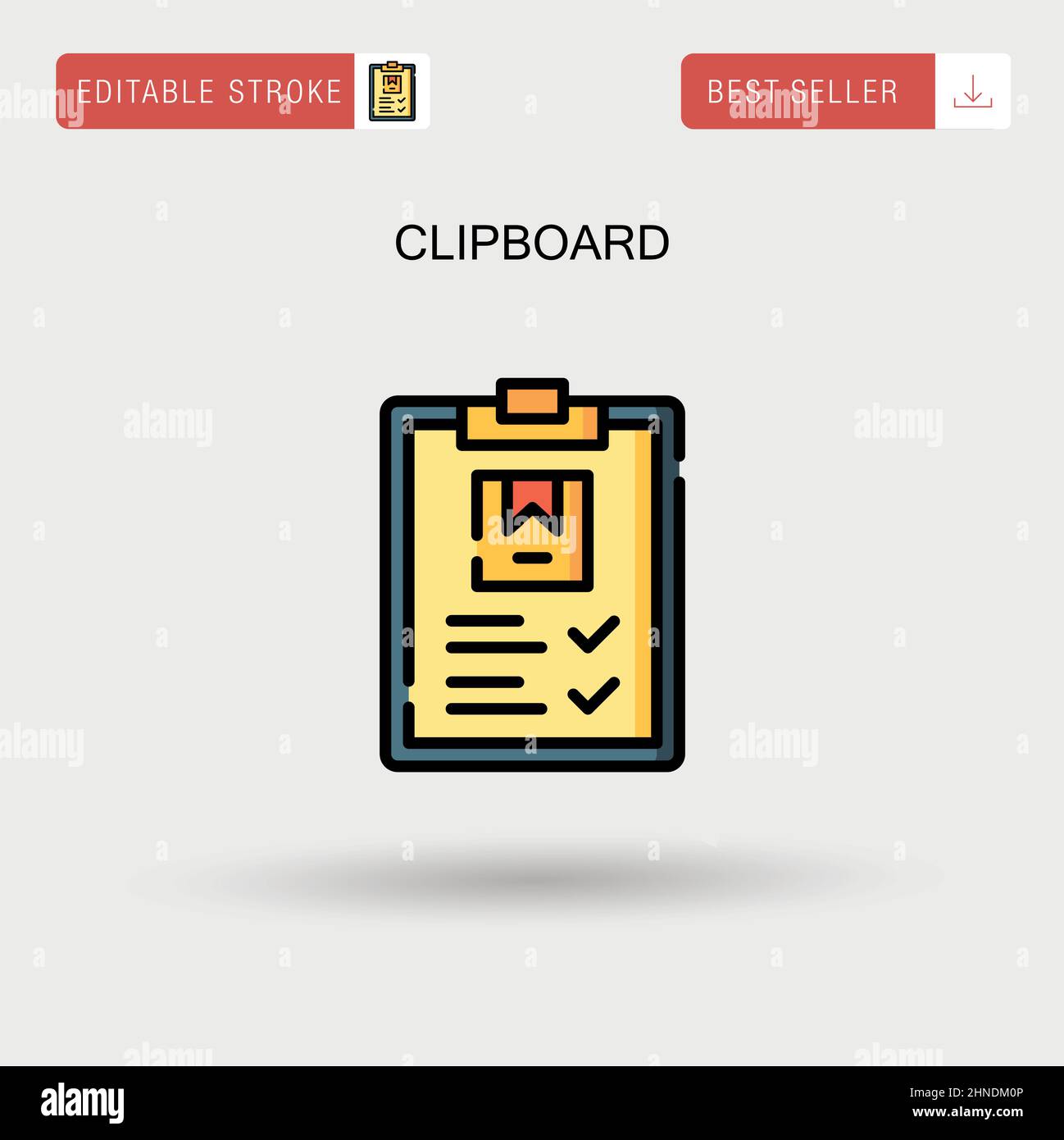 Clipboard Simple vector icon Stock Vector Image & Art - Alamy