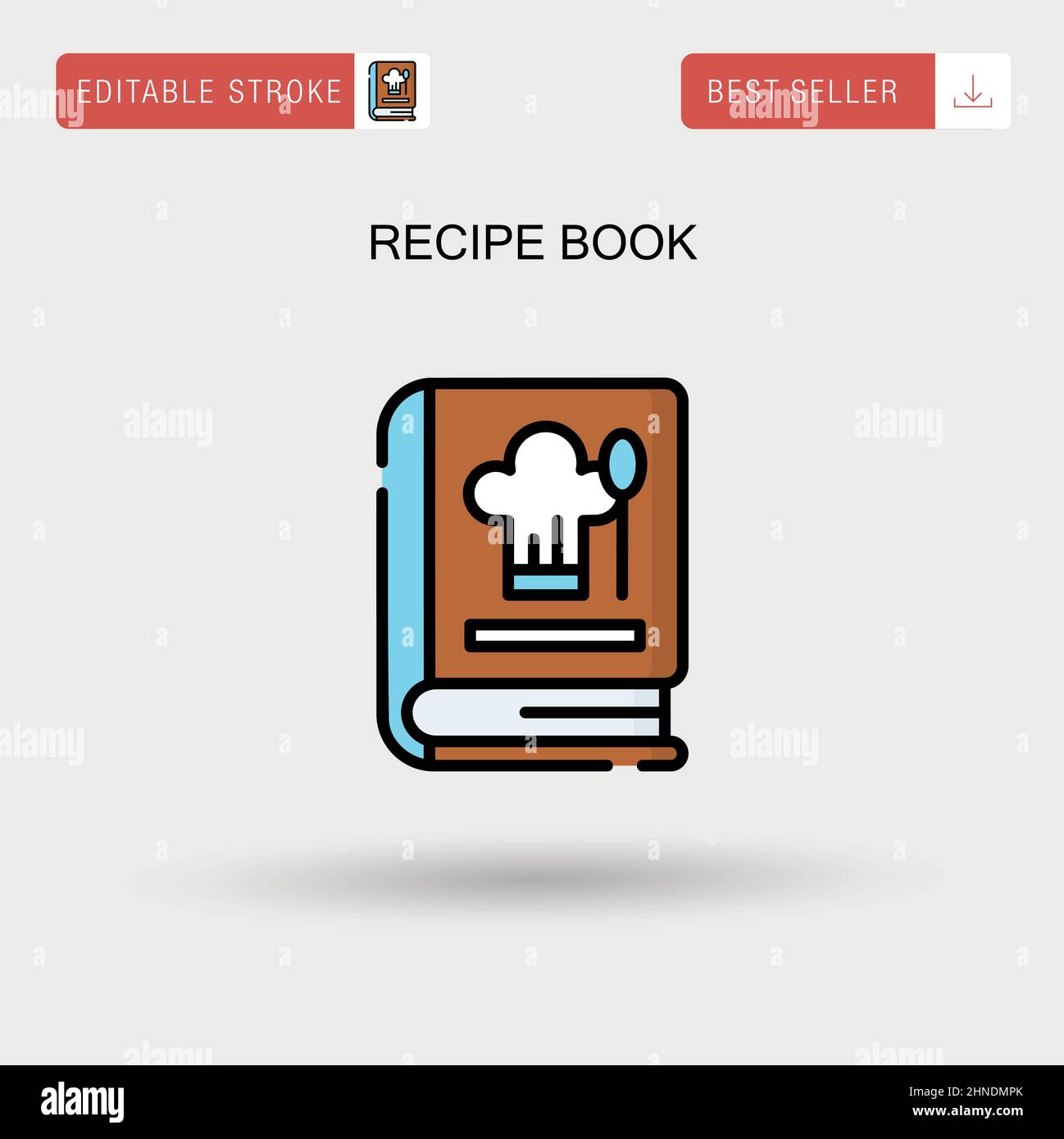 Recipe book Simple vector icon Stock Vector Image & Art Alamy