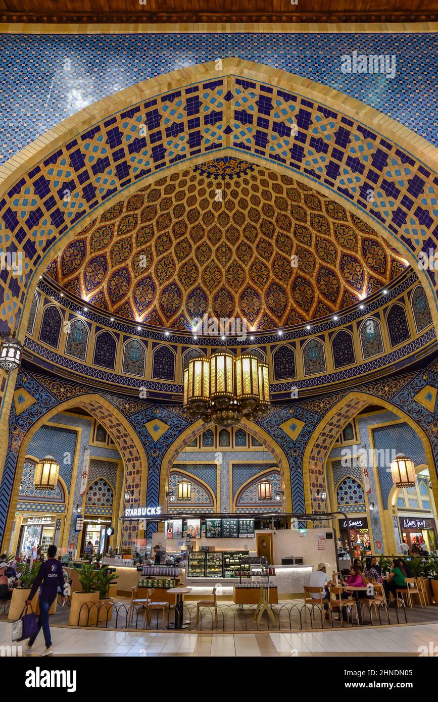 Ibn Battuta Mall Dubai United Arab Emirates March 29 2021 the interior ...