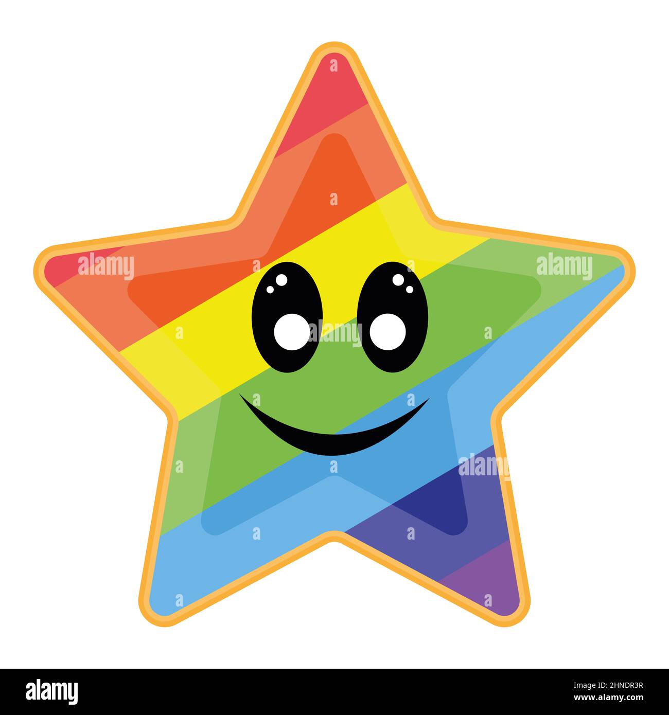 star Clip Art Illustration. cute star image Stock Photo - Alamy