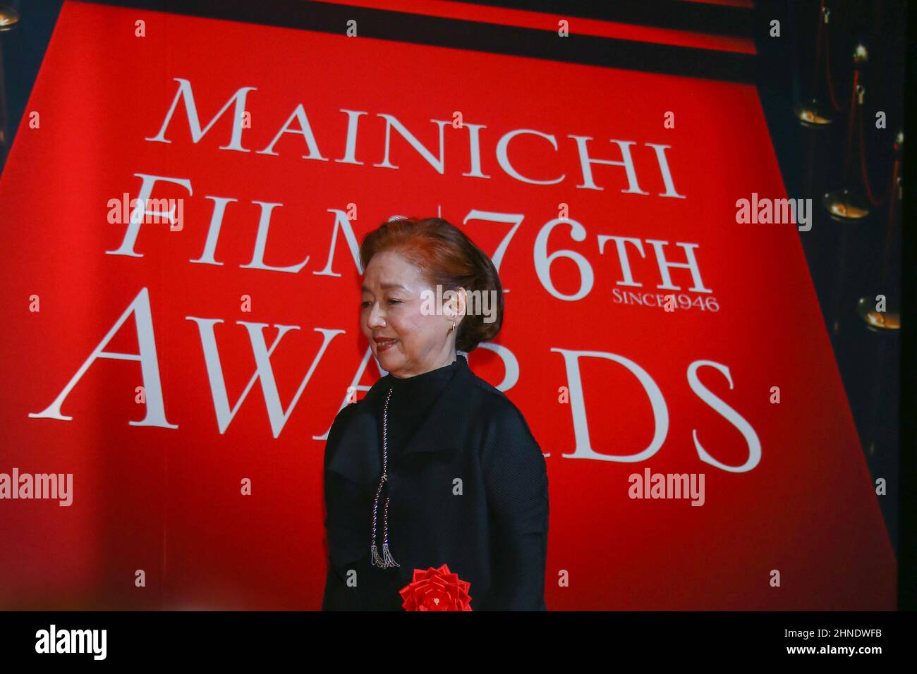 Tokyo, Japan. 15th Feb, 2022. MAINICHI FILM 76TH AWARDS is held