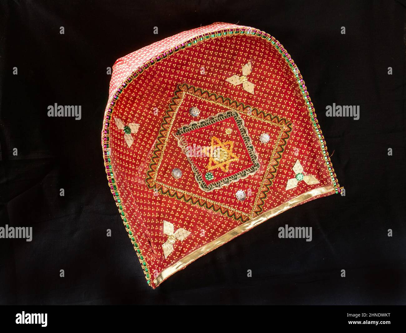 03 04 2019 Bandhani Designed Chhab Supdu Tray For Godhbharai Shrimant