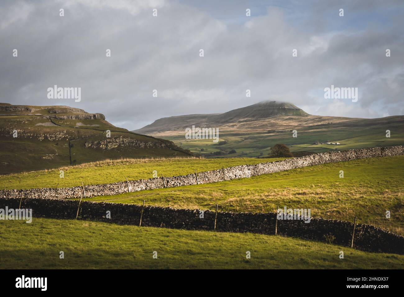 Pen-y-Ghent in the Yorkshire Dales Stock Photo