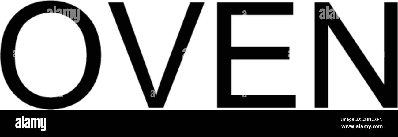 Oven Simple vector icon. Illustration symbol design template for web mobile UI element. Stock Vector
