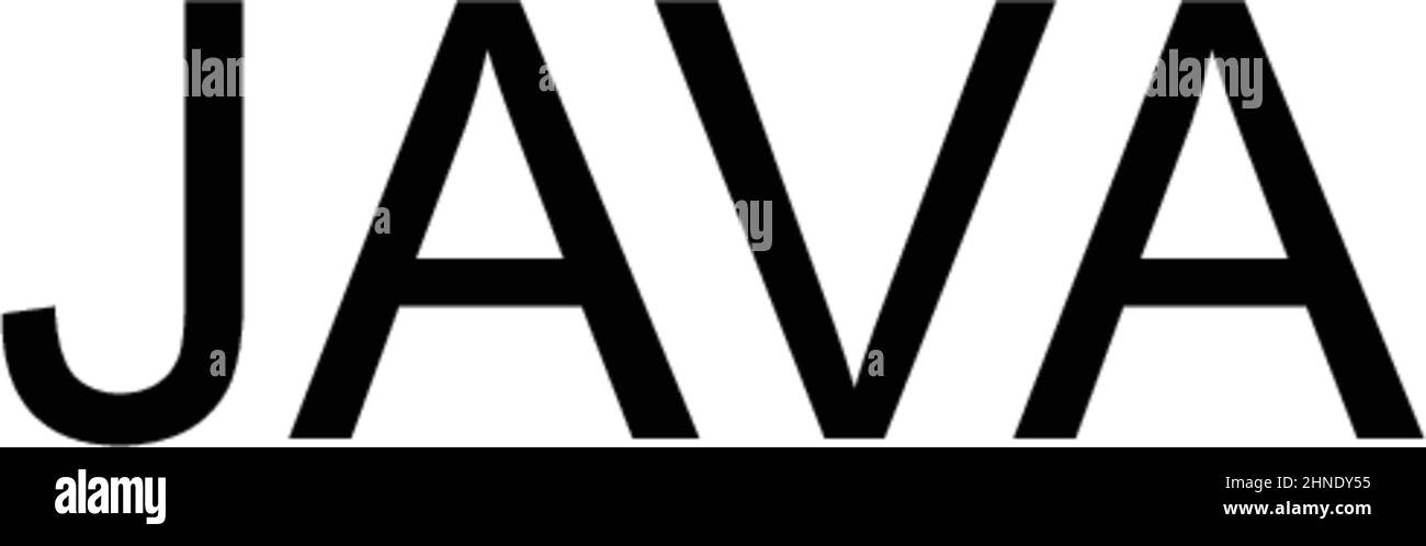 Java Simple vector icon. Illustration symbol design template for web mobile UI element. Stock Vector