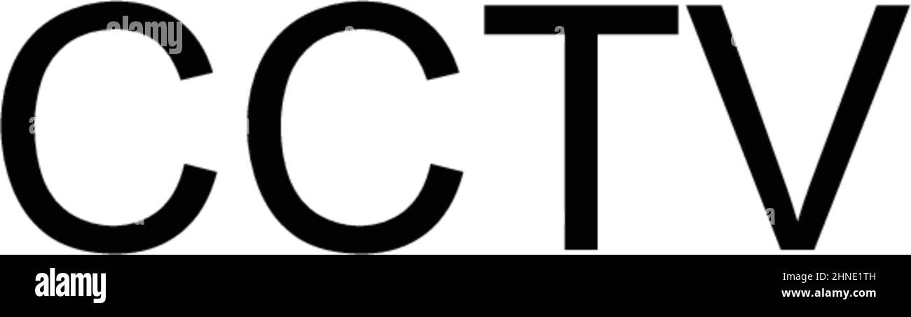 Cctv Simple vector icon. Illustration symbol design template for web mobile UI element. Stock Vector