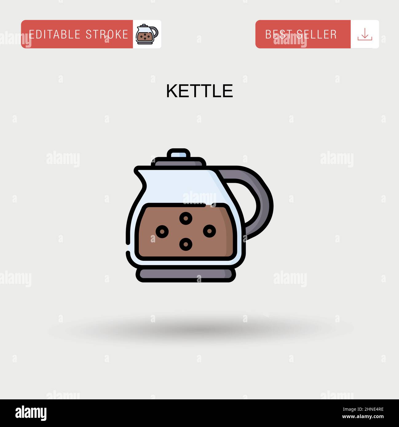 Kettle Simple vector icon Stock Vector Image & Art - Alamy