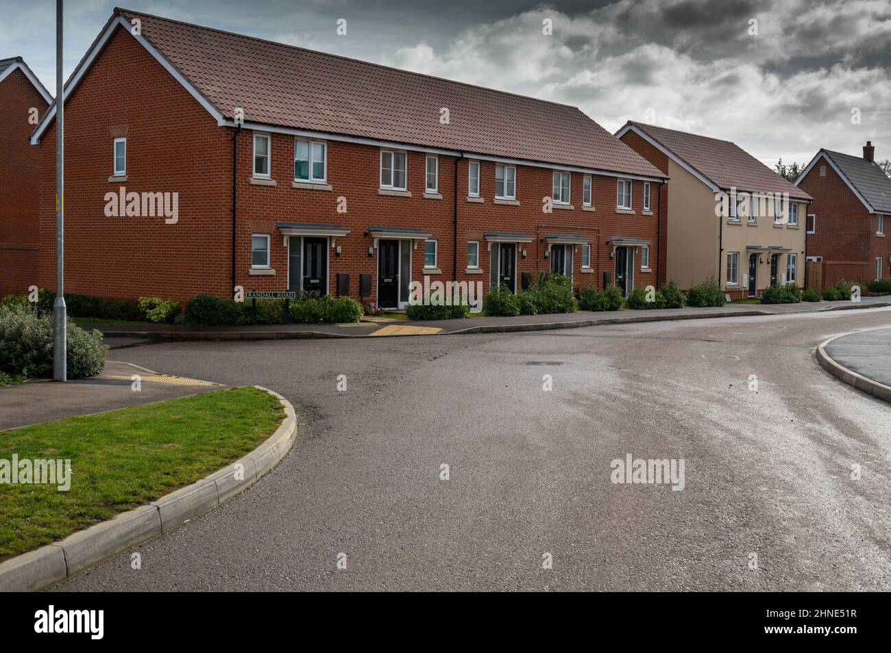 New housing developments around Norfolk England for sale Stock Photo