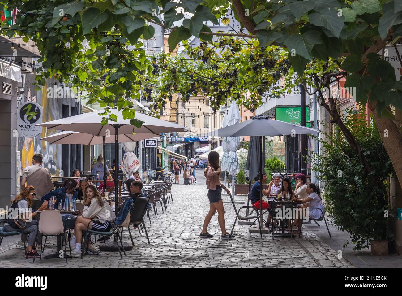 Bars in Kapana - The Trap famous art quarter of Plovdiv city, capital of  Plovdiv Province in south-central Bulgaria Stock Photo - Alamy