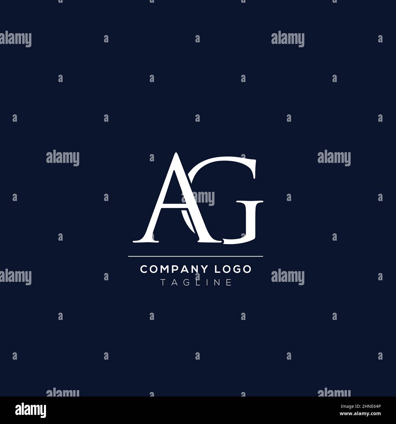 Creative minimal letter AG logo template Stock Vector Image & Art - Alamy